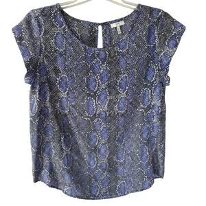Joie Size M Silk Short sleeve blouse